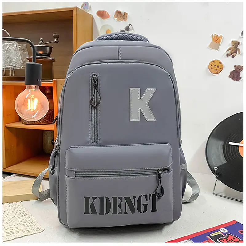 Рюкзак підлітковий No Brand 5504 45х33 см Gray 13084-84504 - фото 2