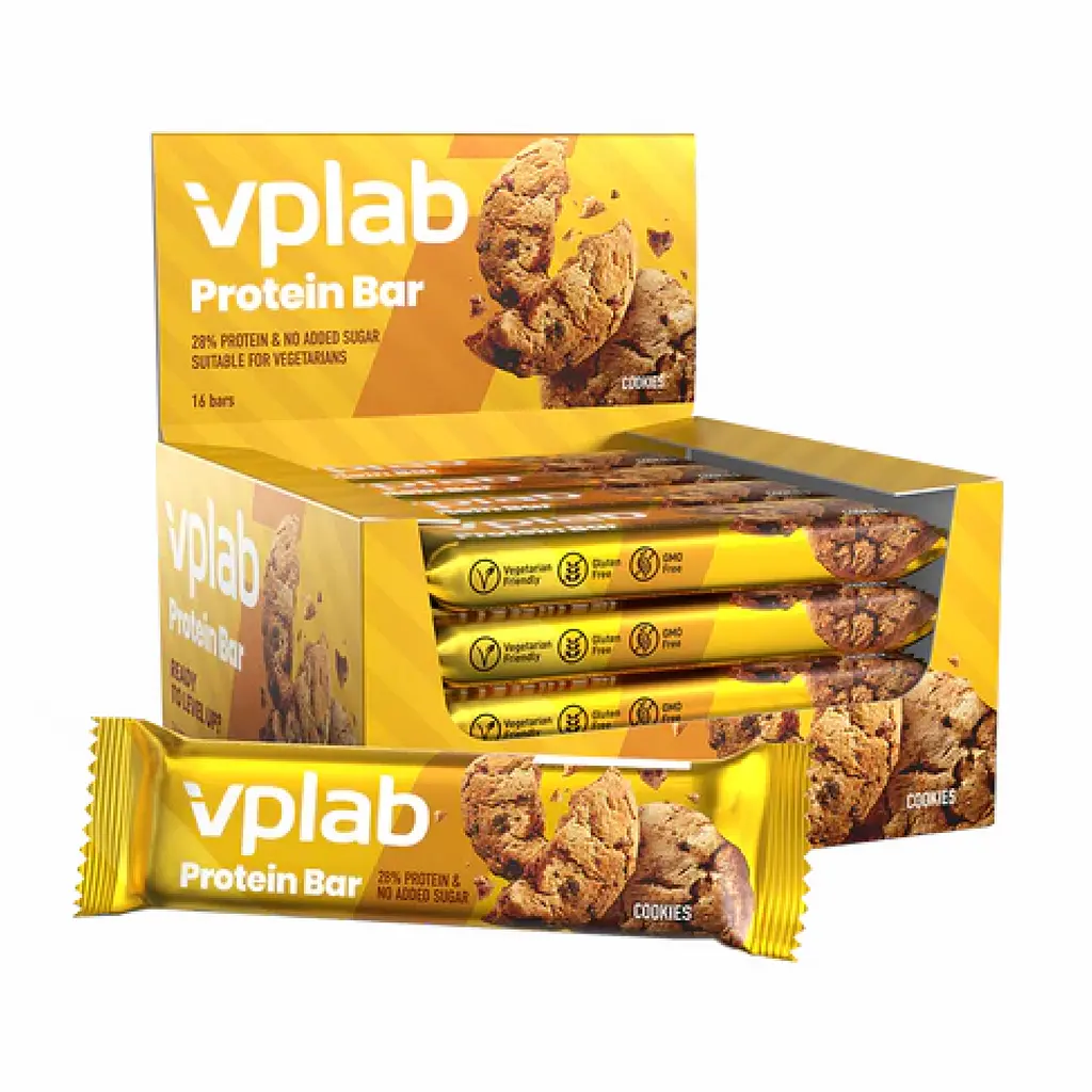 Протеїнові батончики Protein Bar — 16 × 45 г Cookies
