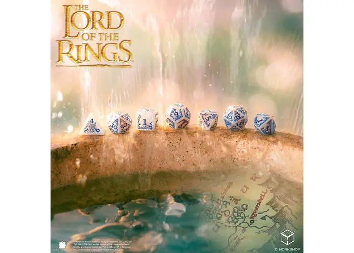 Набір кубиків The Lord of the Rings: Rivendell Dice Set - Stone (7 шт.) (LOTR/190166/RIV/A1) - фото 8
