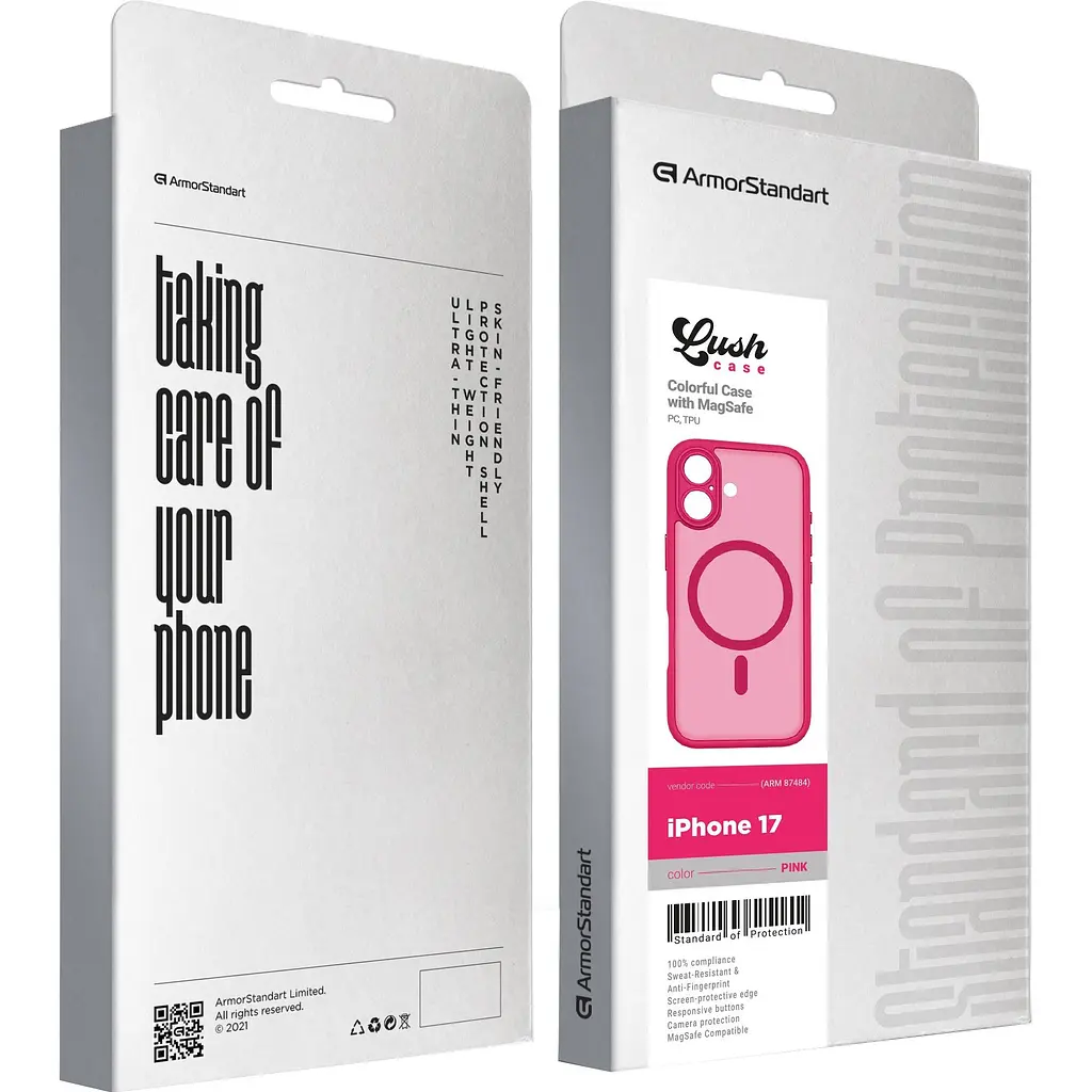 Чохол ArmorStandart Lush MagCase для Apple iPhone 17 Pink (ARM87484) [147205] - фото 3
