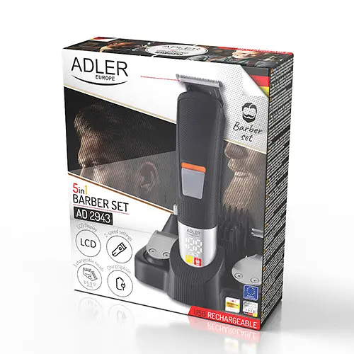 Набір для стрижки «Тример 5 в 1» Adler AD 2943 - фото 9