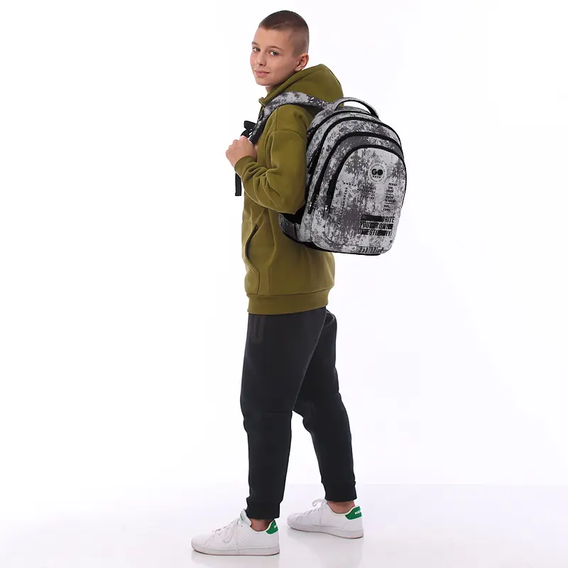 Рюкзак GoPack Teens 162M-3 Серый (GO26-162M-3) - фото 16