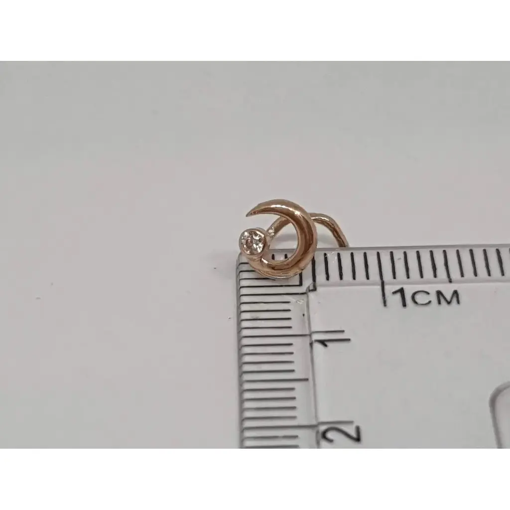 Золота сережка-пірсинг Dear в ніс Dear. 1051.1 - фото 6