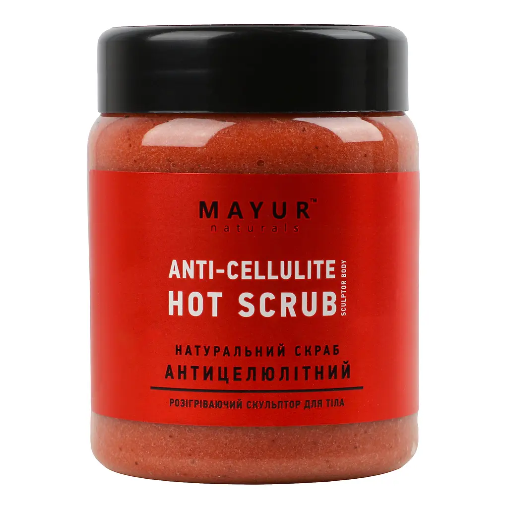 Натуральний скраб-масаж для тіла Mayur Hot Scrub антицелюлітний, 250 мл - фото 3