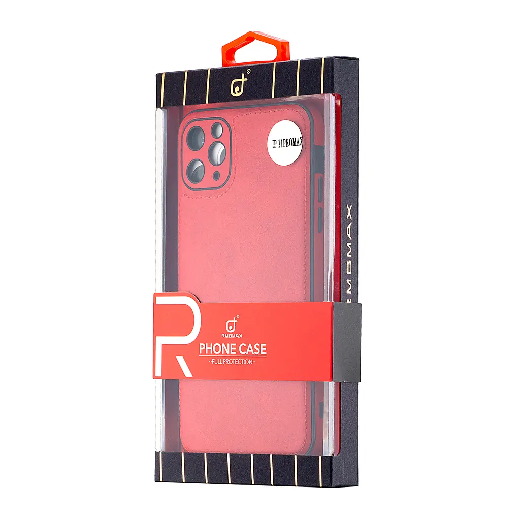 Чохол Jinduka Leather Protected Camera iPhone 11 Pro Max Red - фото 2