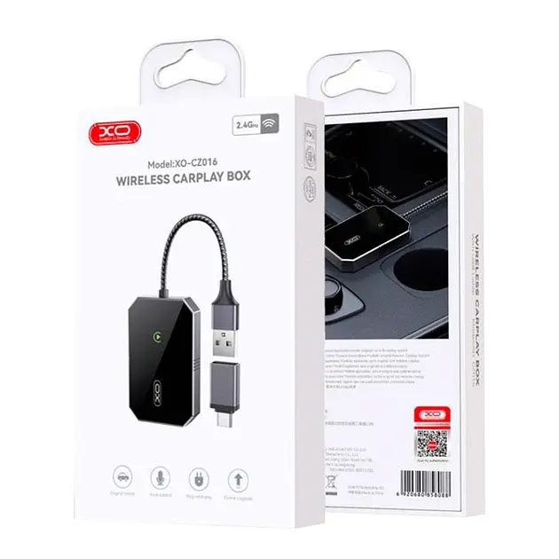 Адаптер для Carplay XO CZ016 LED индикатор модуля Wi-Fi/Bluetooth V5.0 с iPhone - фото 5