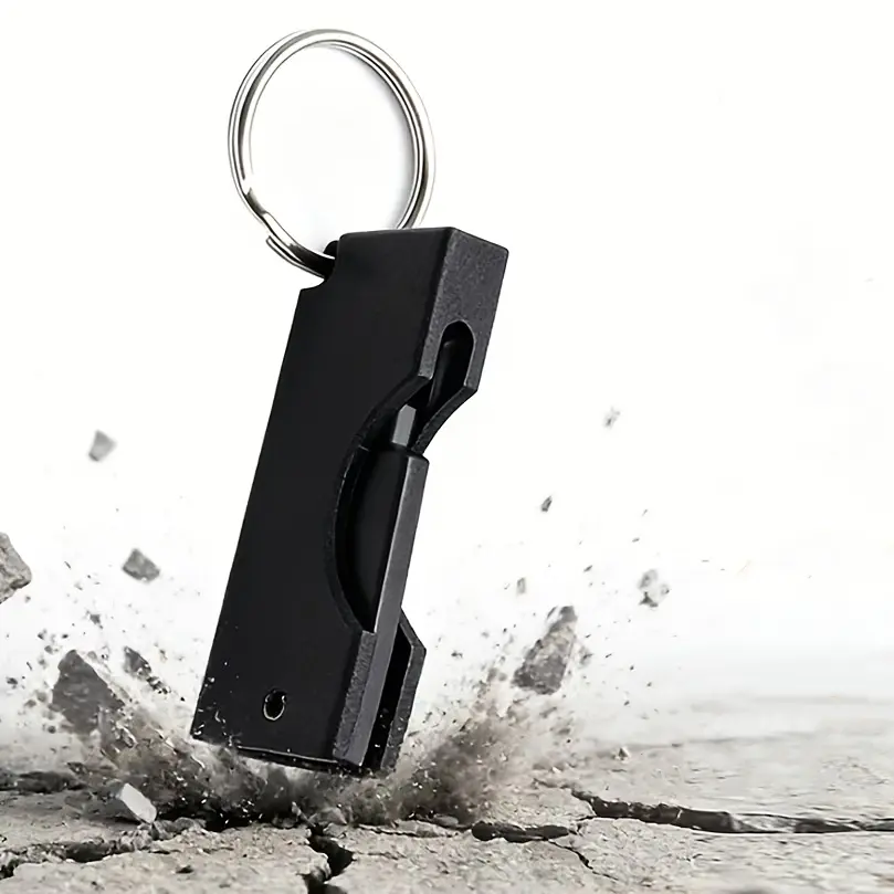 Захисний алюмінієвий чохол для ключа YubiKey 5 / 5C / Security Key NFC з брелком, Червоний, 1 шт - фото 2