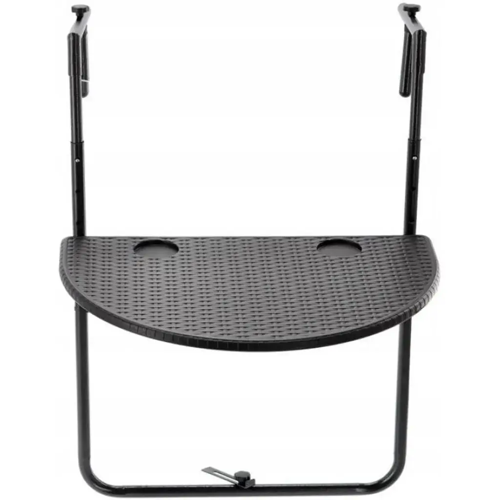 Підвісний столик Chomik Garden Line Mono балконний чорний - фото 7