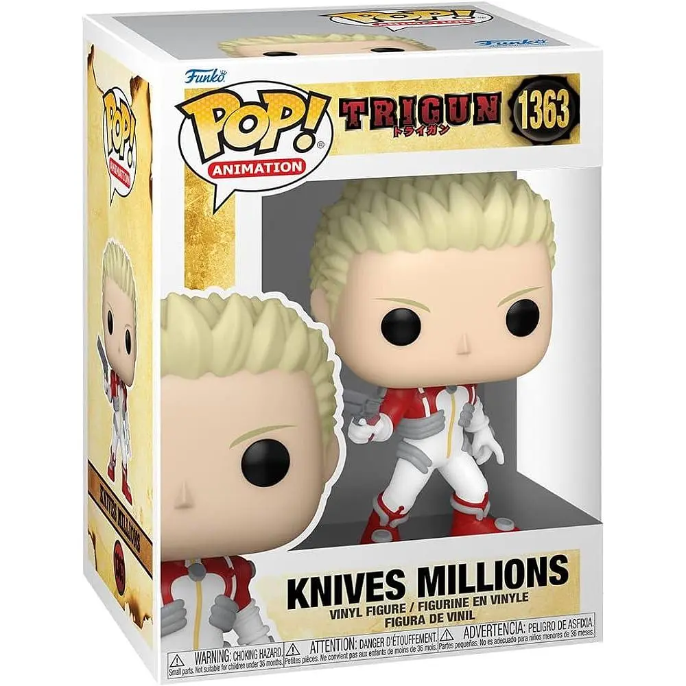 Фигурка Фанко Поп Триган Миллионс Найвс Funko Pop Trigun Millions Knives 10 см FP T MK 1363 - фото 2