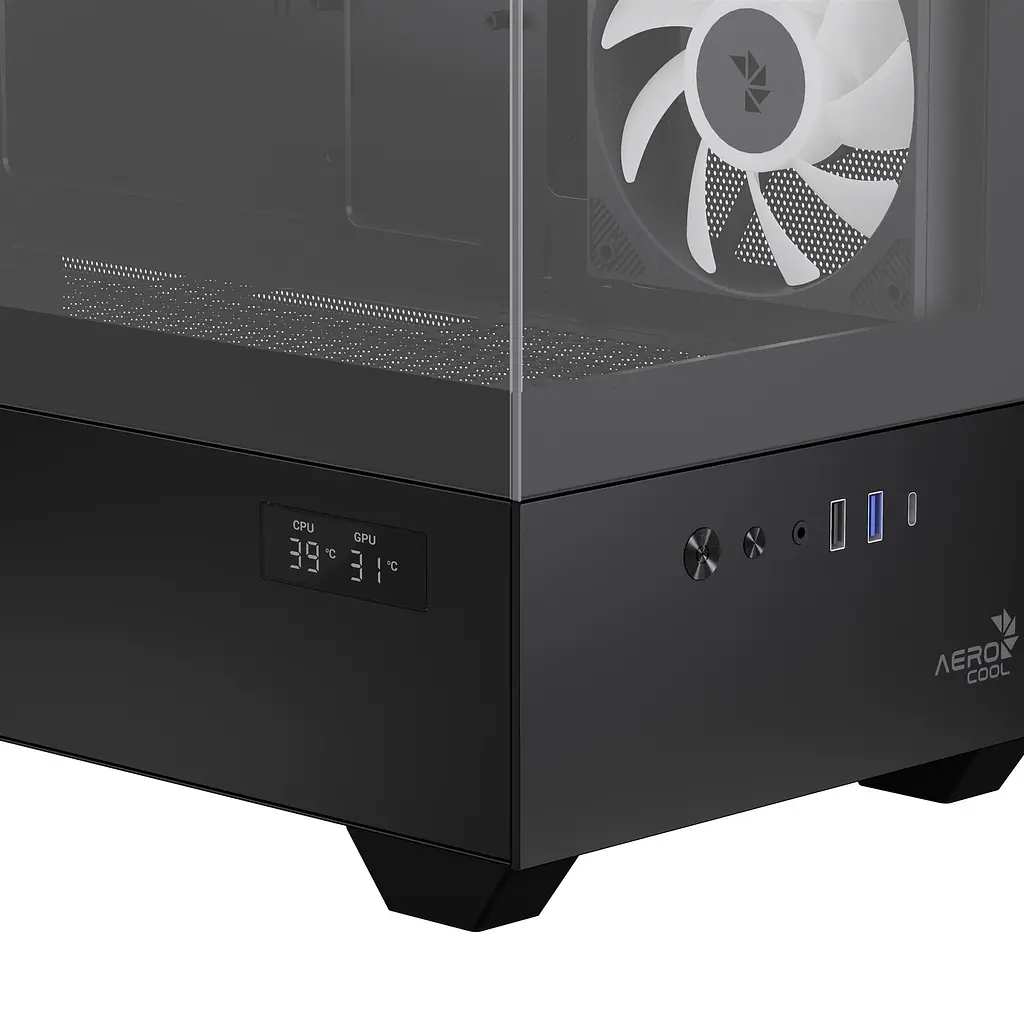 Корпус AeroCool P300D Digi-G-BK-v1 Black (ACCS-PN05033.11) - фото 6