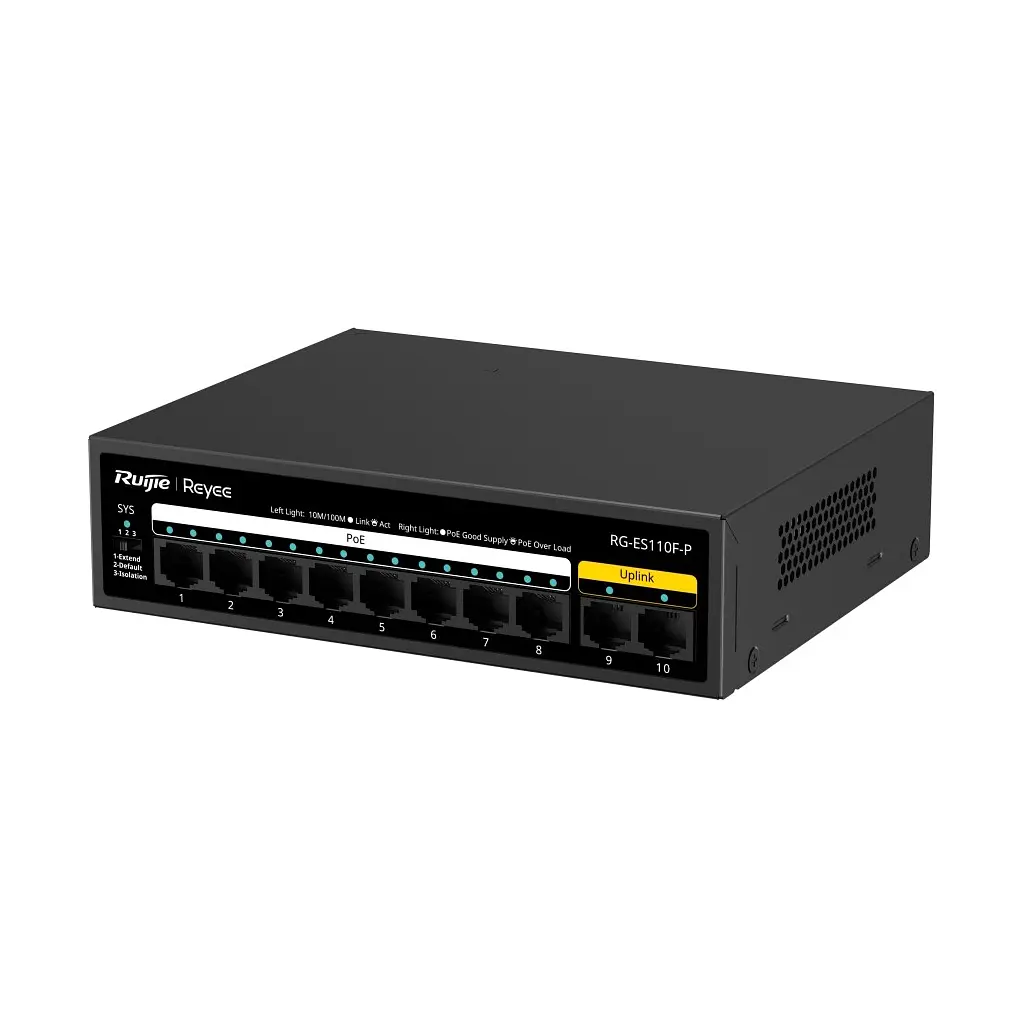 Комутатор мережевий Ruijie Networks RG-ES110F-P - фото 2