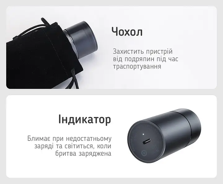 Електробритва ShowSee F101-GY Grey - фото 4