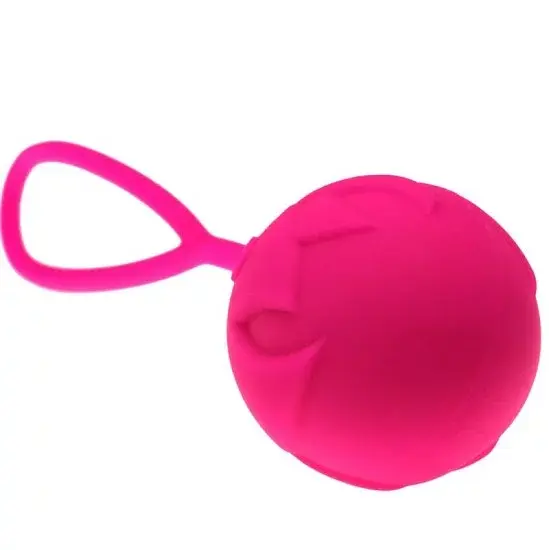 Вагінальні кульки Adrien Lastic Mia Single Soft-Tone Ball, 12 см, рожевий - фото 3