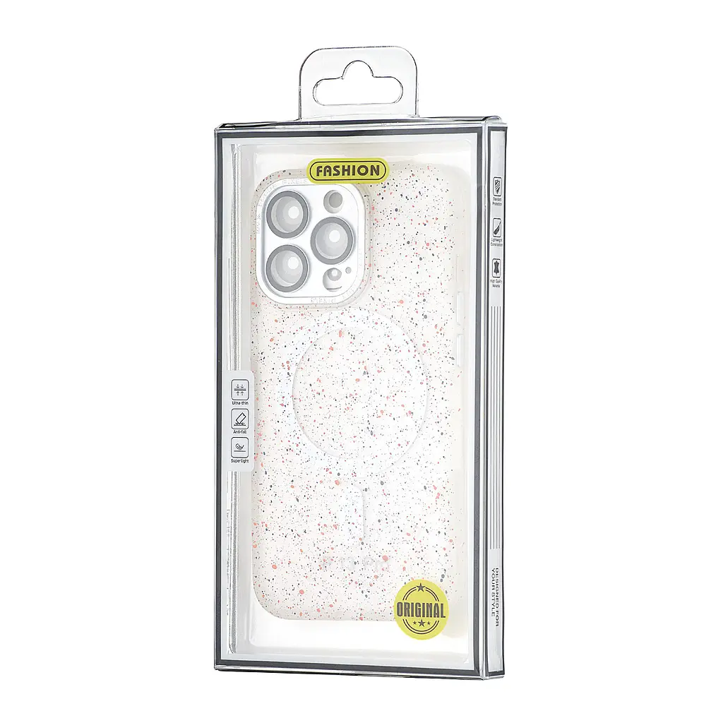 Чохол Splatter with MagSafe Protected Camera iPhone 13 Pro White - фото 2