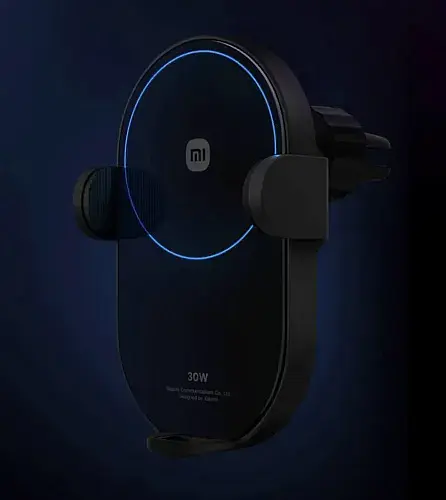 Автодержатель XiaomiXiaomi 30W Wireless Car Charger W03ZM BHR7063CN Black - фото 2
