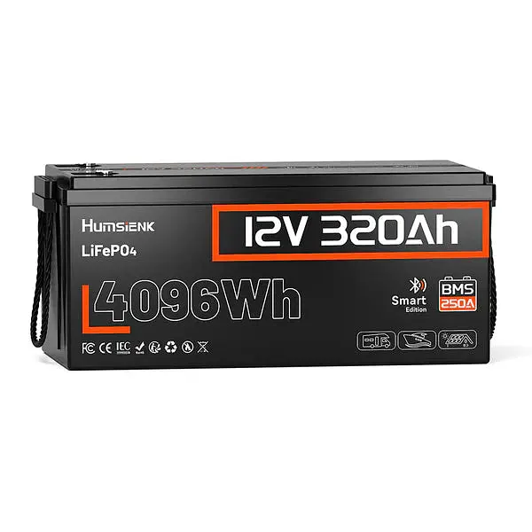 Акумулятор Humsienk HS12V320AH250BT-UA LiFePO4 12 В 320 А·год з Bluetooth