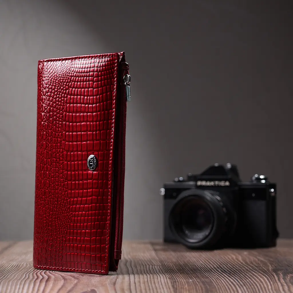 Жіночий шкіряний гаманець ST Leather 19х9х1.5 см acs0029429 - фото 9