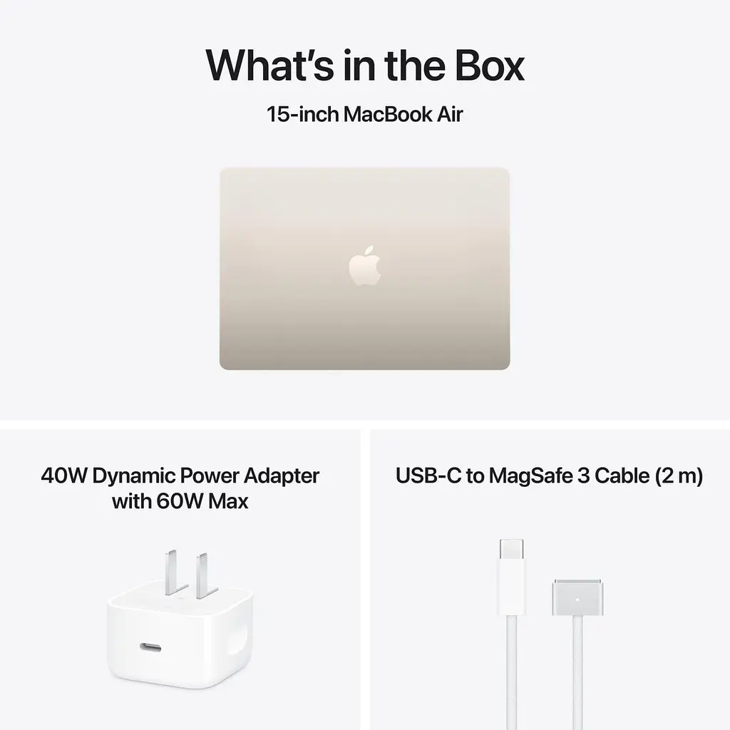 Ноутбук Apple 15.3 MacBook Air / M5/16GB/1TB/UMA/MacOS/Starlight (MDVE4UA/A) - фото 7