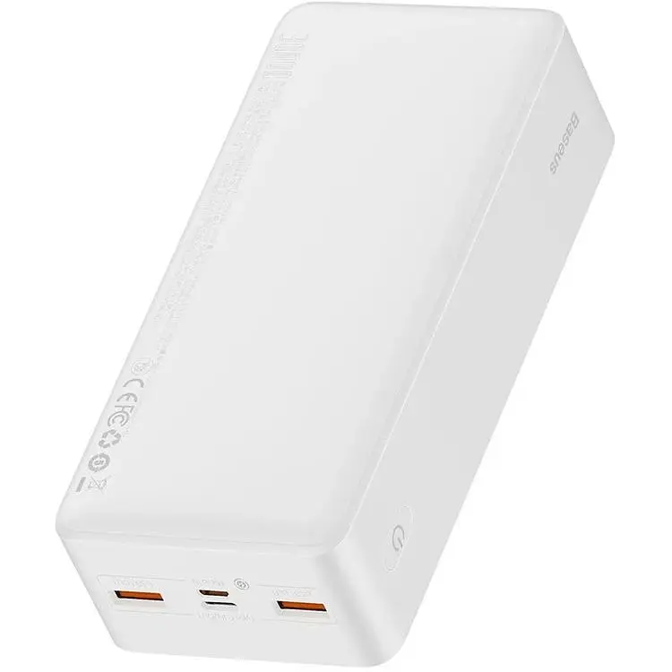 Портативна батарея Baseus Bipow Digital Display 30000 mAh 20W PPDML-N02 White - фото 2