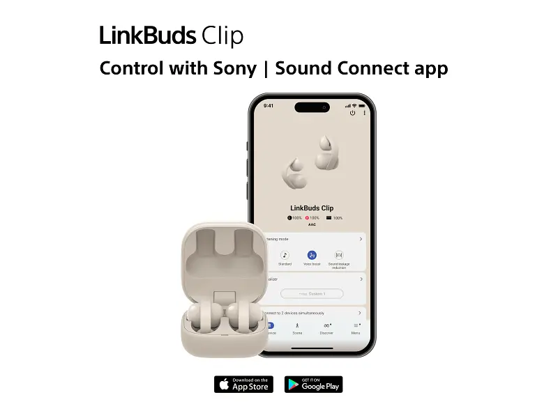 Навушники TWS Sony LinkBuds Clip Green (WFLC900G.CE7) - фото 6
