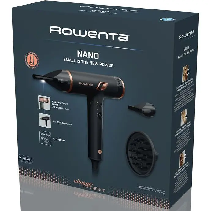 Фен Rowenta T-Shape Maestria Nano 1700 Вт чорний (HY8310F0) - фото 12