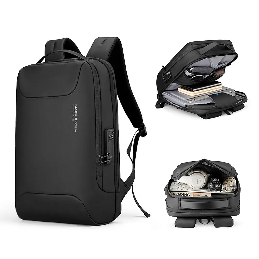 Рюкзак Mark Ryden для ноутбука 15.6 дюймів MR9000 з кодовим замком Чорний - фото 5