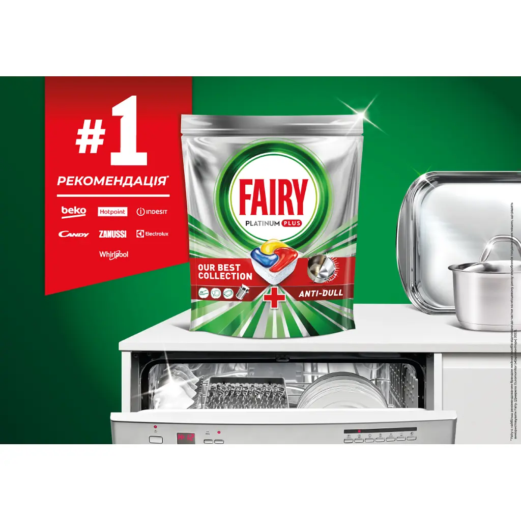 Таблетки для посудомийних машин Fairy Platinum Plus All in One Lemon 122 шт. (8700216859974) - фото 4