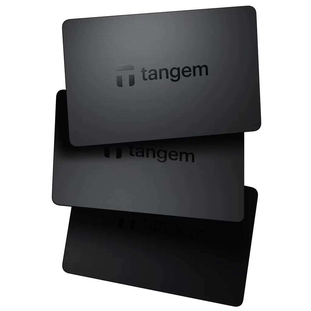 Криптогаманець Tangem Wallet 2.0 набір з 3 карток Black (TG128X3-B) - фото 3