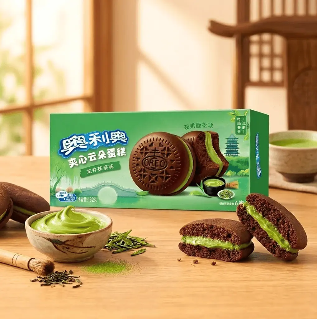 Тістечка Oreo Cloud Cake Longjing Matcha Flavor 132г - фото 5