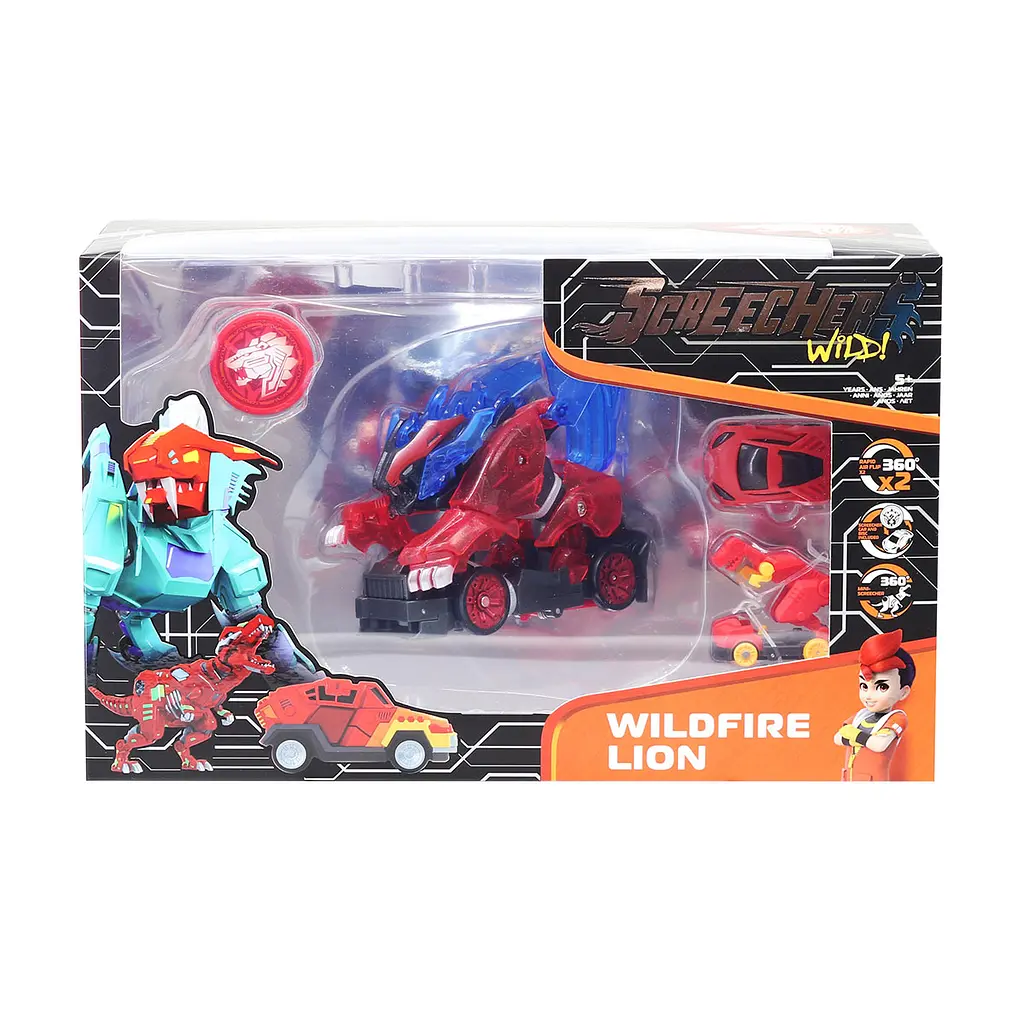 Машинка-трансформер Screechers Wild S4 L3 Вайлдфаер Лаен Премиум (EU685302S) - фото 10