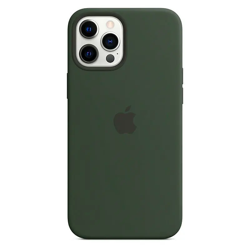 Чохол Silicone Case з MagSafe для Apple iPhone 12 Pro Max (Cyprus Green) ААА [53337] - фото 4