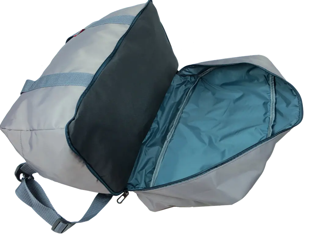Дорожня сумка з відділом для взуття 40L Wallaby Сіра - фото 6