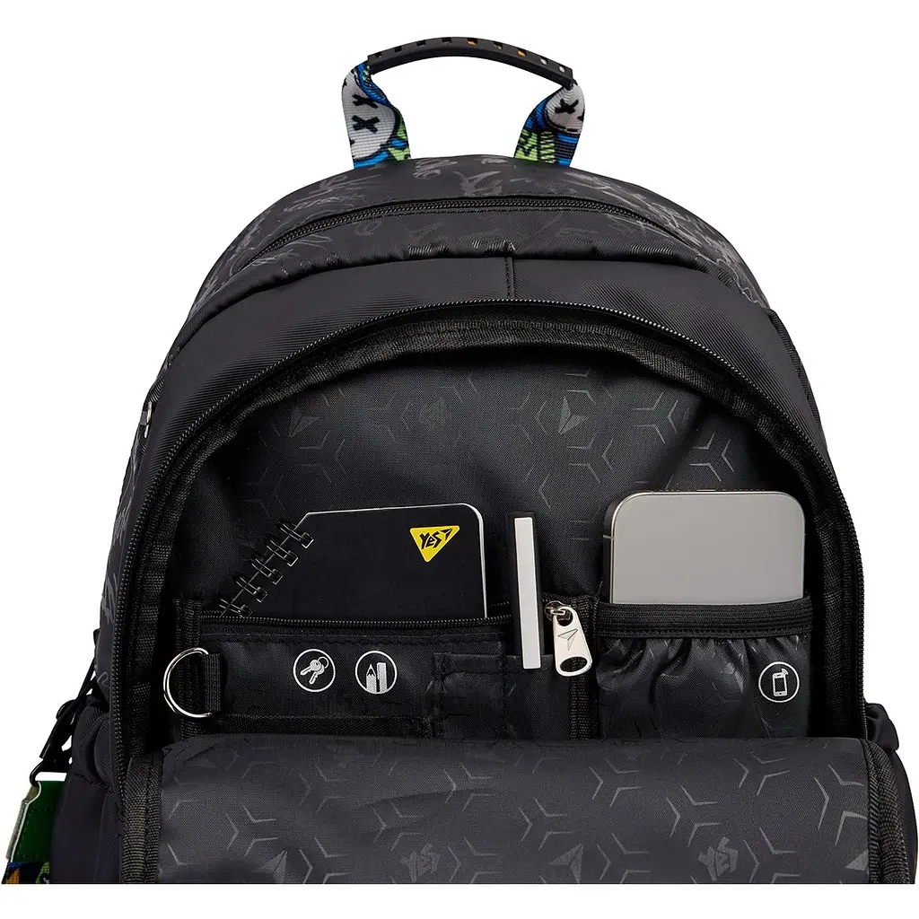 Рюкзак шкільний Yes TS-47 Street Style чорний (559917) - фото 13