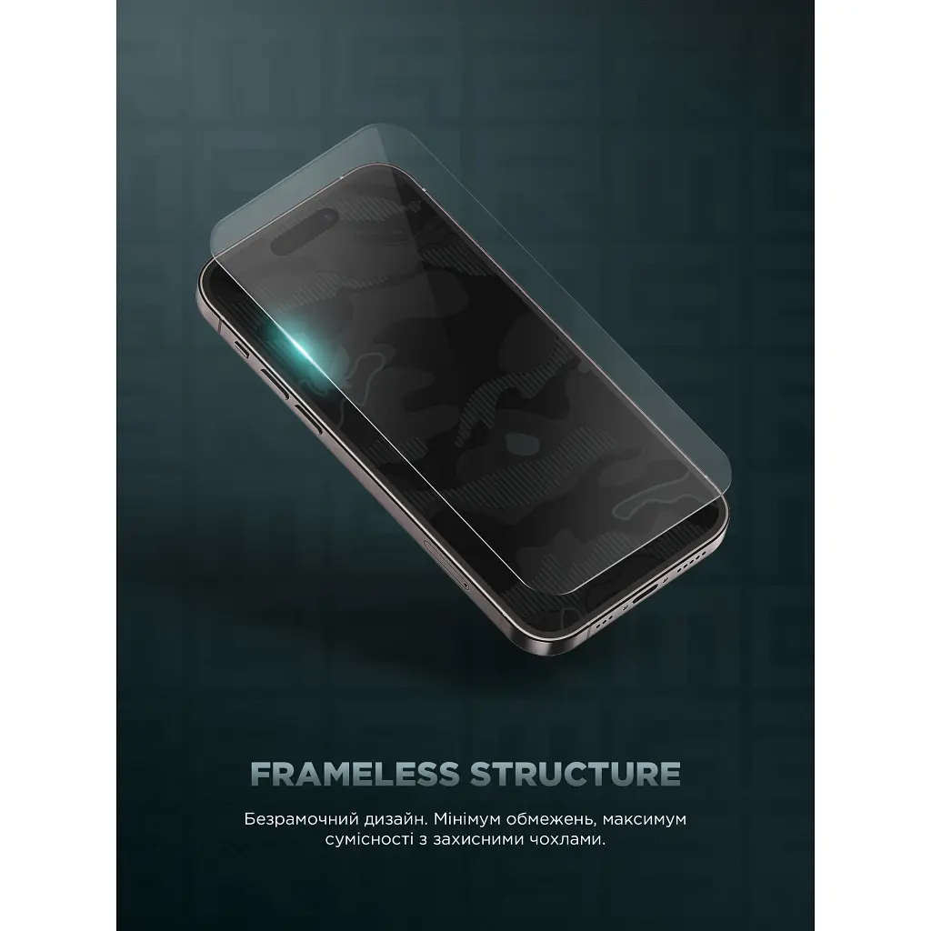 Скло захисне Armorstandart Infinity Black Icon 2.75D Apple iPhone 17 / 17 Pro / 16 Pro (ARM86416) - фото 9