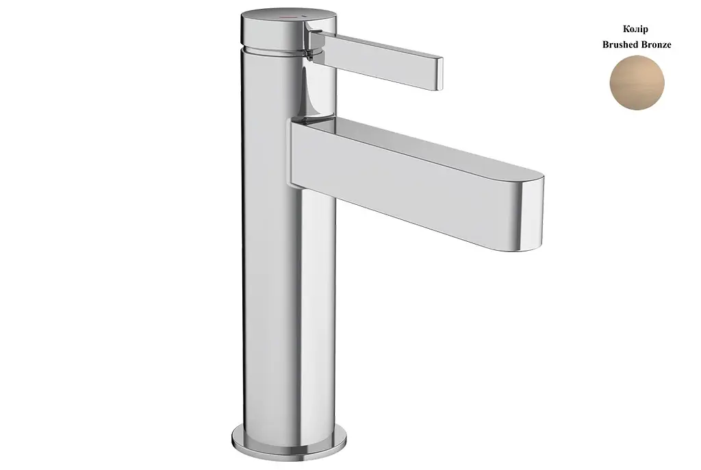 Змішувач для умивальника Hansgrohe Finoris CoolStart з д/к push-open brushed bronze 76024140