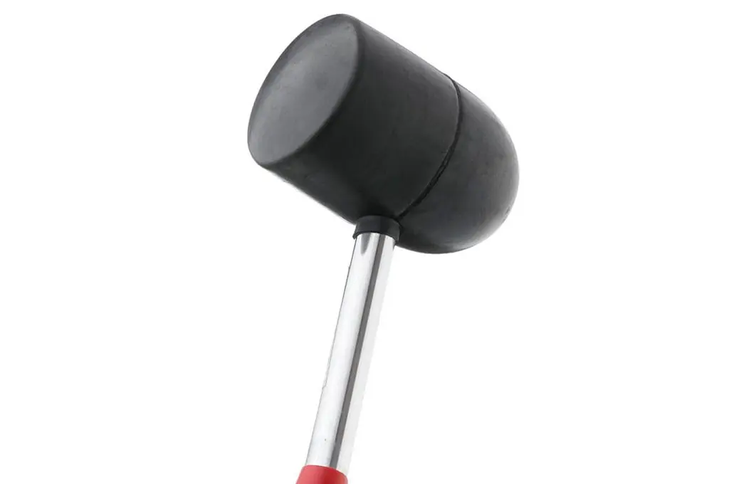 Киянка резиновая Intertool 1250 г х 90 мм черная ручка деревянная - фото 3