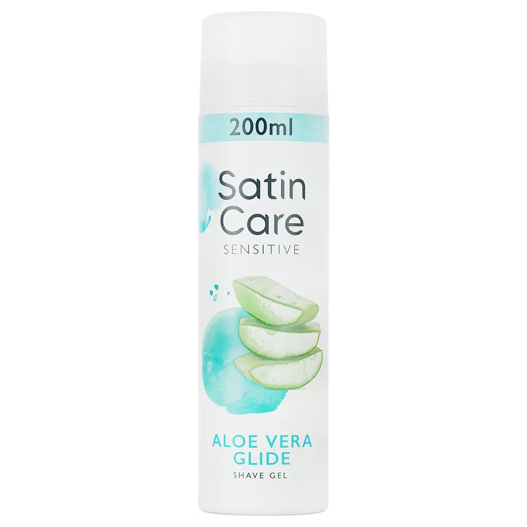 Гель для гоління для жінок Gillette Satin Care Sensitive для чутливої шкіри, 200 мл - фото 1