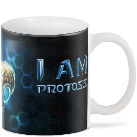 Кухоль GeekLand Вархаммер Warhammer I am Protoss ZN.02.007.516 330 мл білий - фото 2