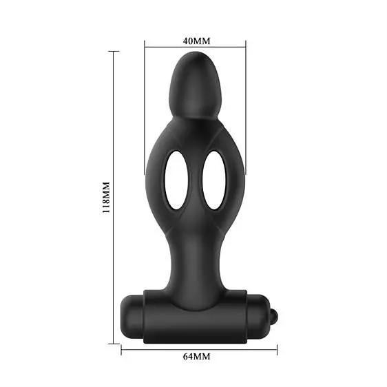 Анальна пробка - Mr.Play Silicone Vibrating Anal Plug - фото 3