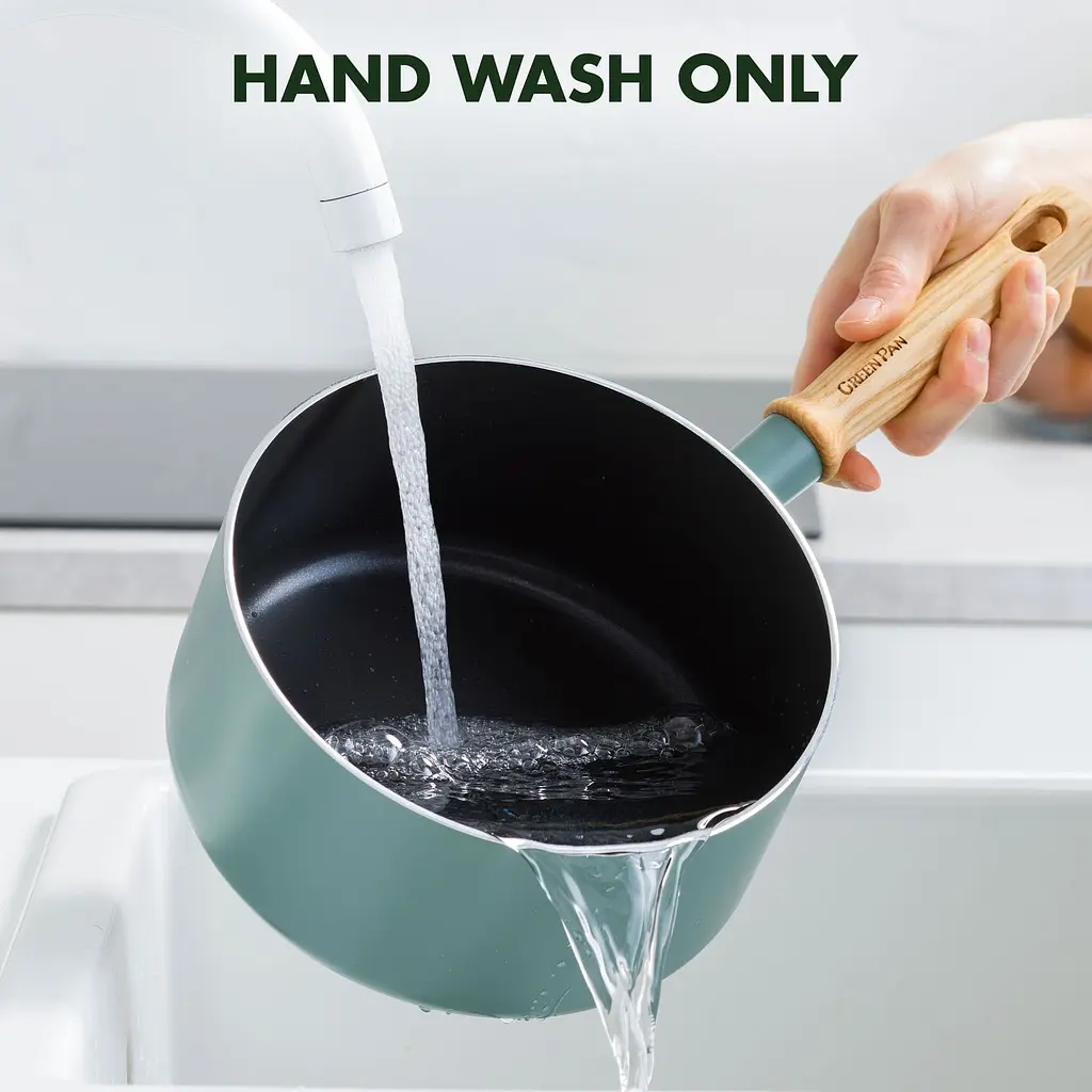 Набір ковшів GreenPan Mayflower з кришками 3 предмети (CC001595-001) - фото 3