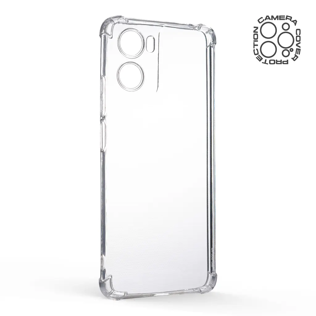 Прозрачный чехол для Motorola G06 4G/G06 Power 4G с защитой камеры и усиленными бортами, тонкий, силиконовый, бесцветный, ударостойкий, противоударный бампер c закрытой камерой, ArmorStandart (ARM89091) - фото 2