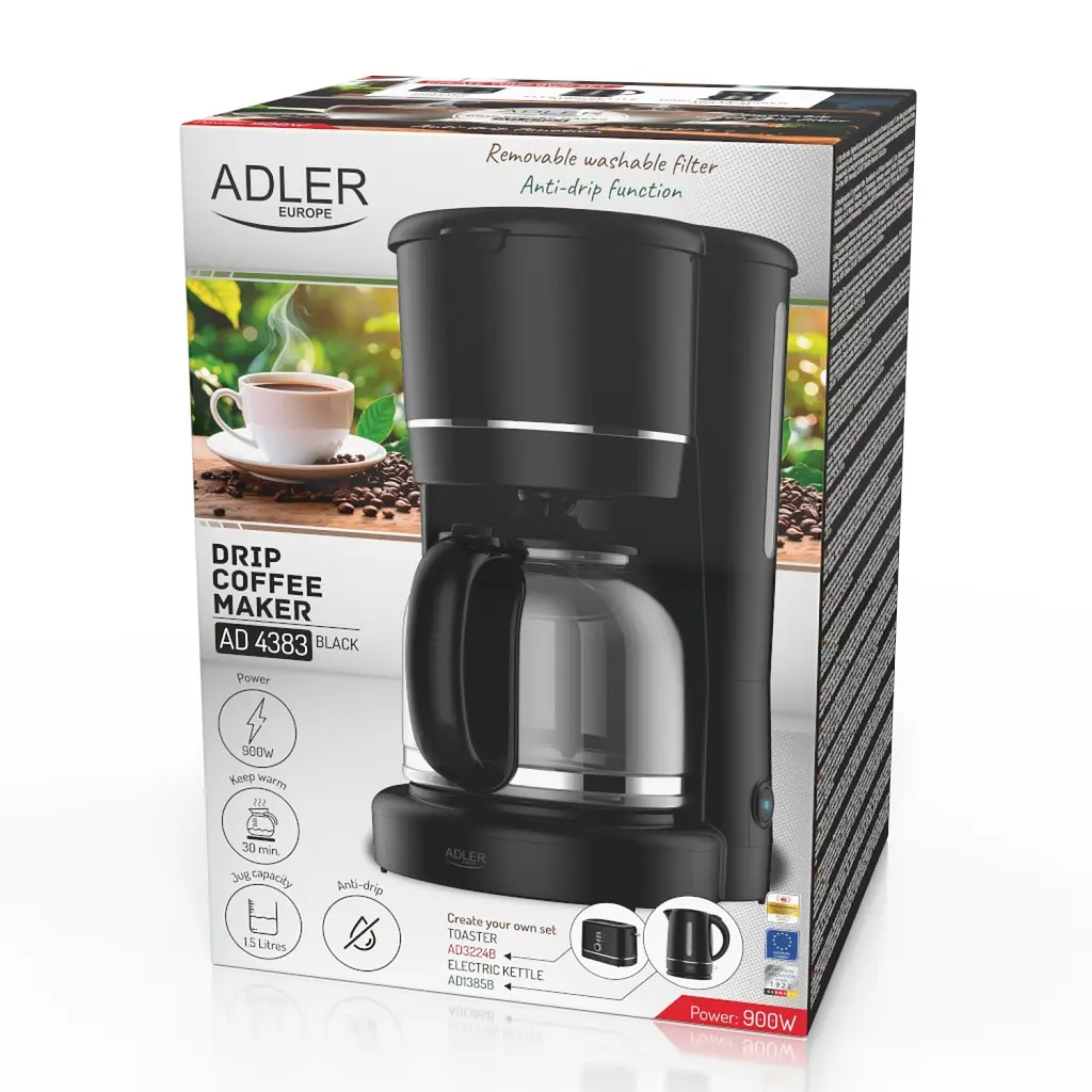 Кавоварка Adler AD 4383 black - фото 10