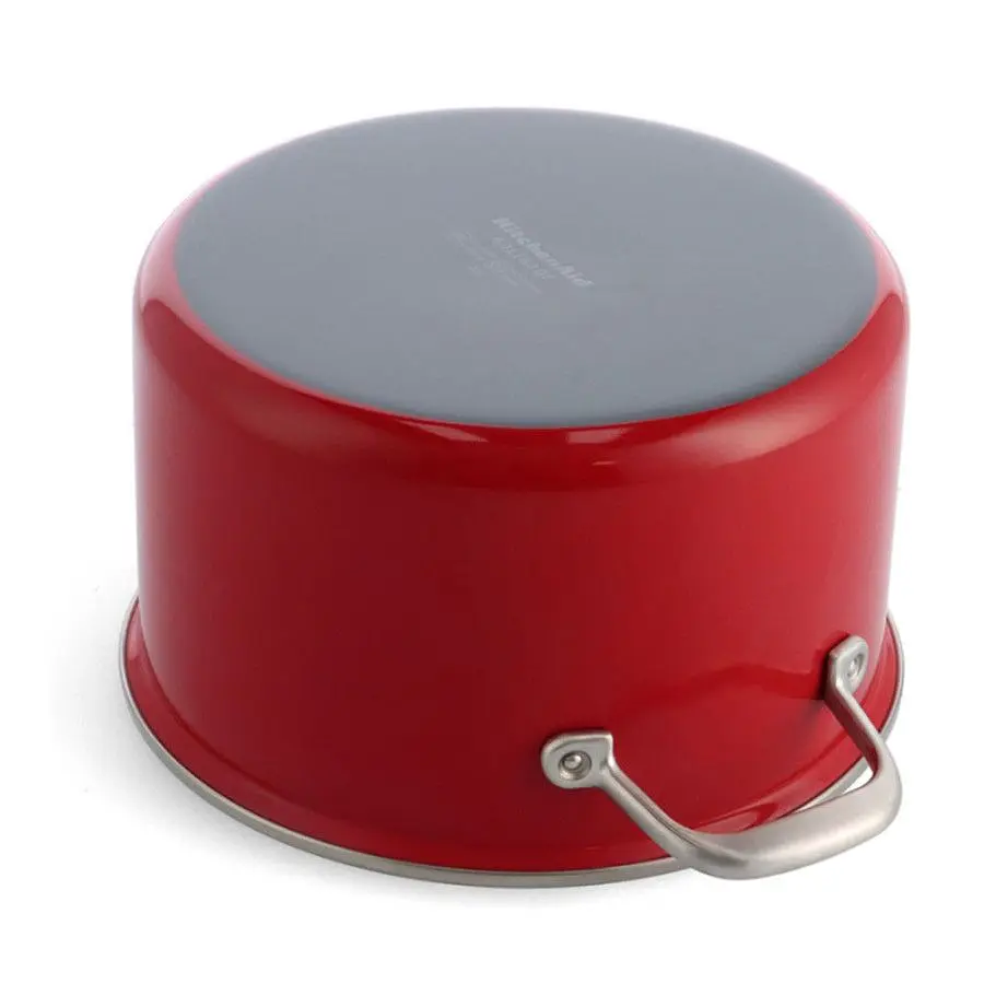 Каструля з кришкою KitchenAid Steel Core, 20 см, 3,7 л, червоний - фото 5