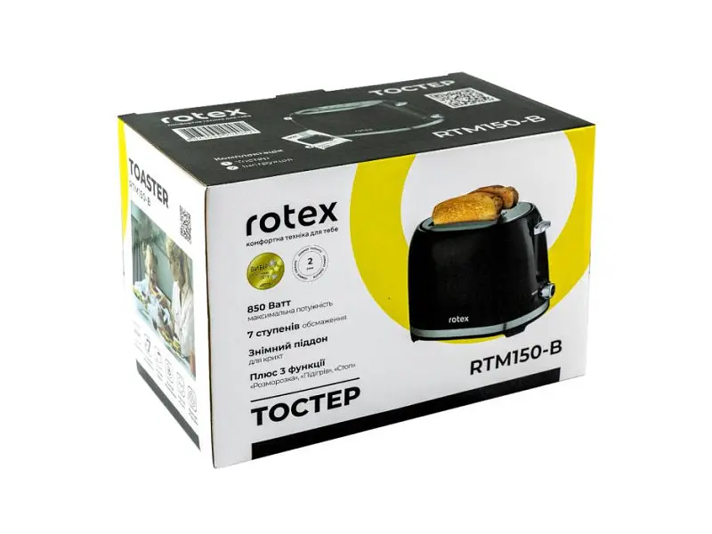 Тостер Rotex RTM150-B - фото 4