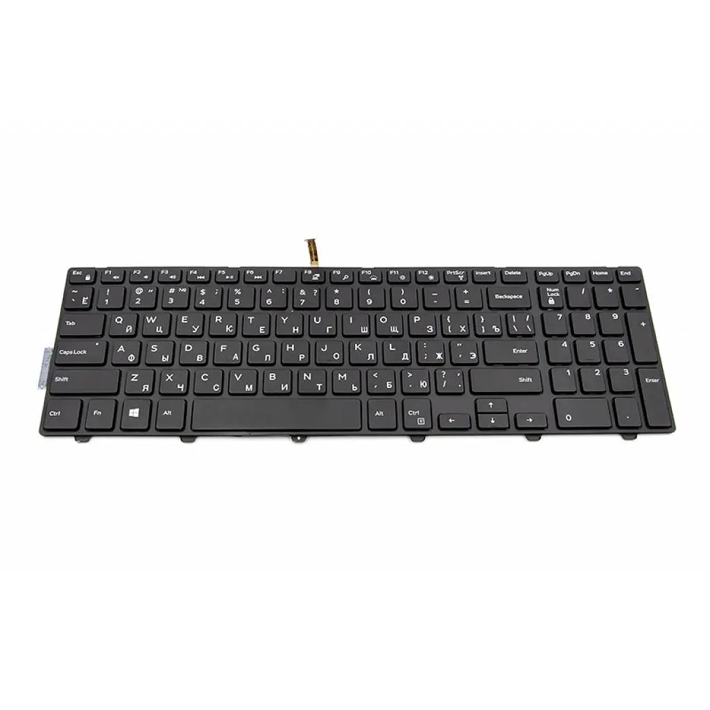 Клавіатура ноутбука PowerPlant DELL Inspiron 3541, 5542 підсв., чорний фрейм (KB311712)