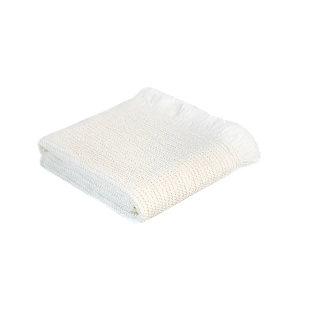 Рушник Lotus Home - Rius off white молочний 90x170 - фото 6