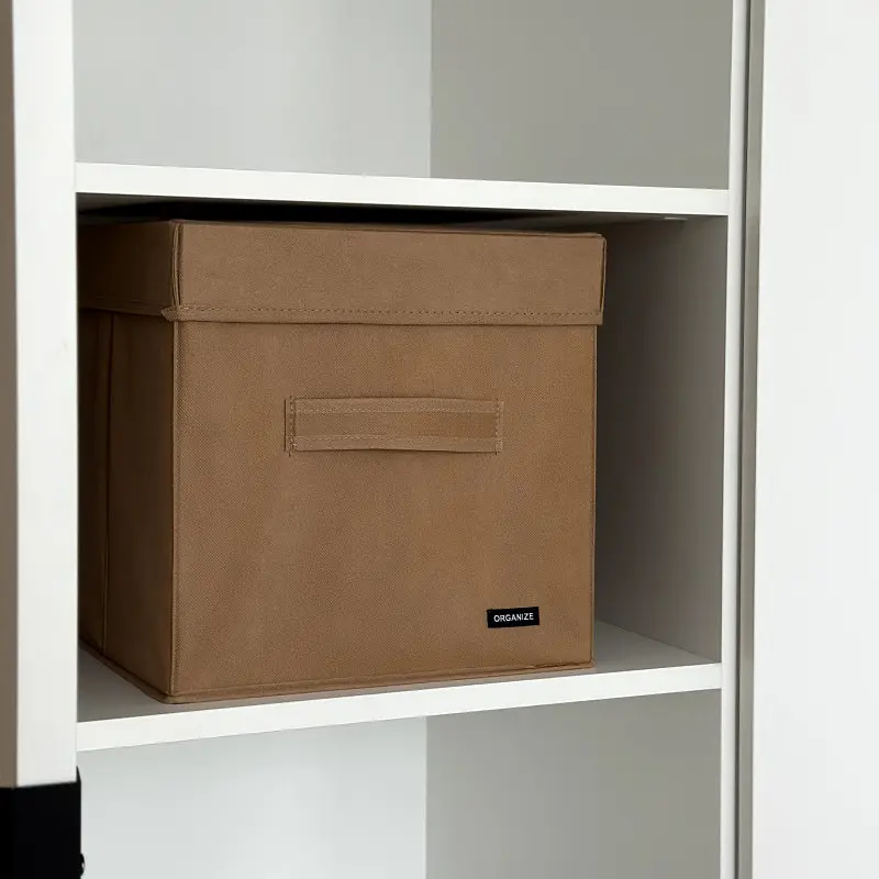  Кофр з кришкою 30*30*30 см  ORGANIZE  для зберігання речей (беж) - фото 3