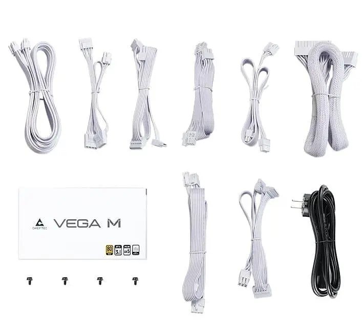 Блок живлення Chieftec Vega M 750W ATX 3.1 80+ Gold White (PPG-750-CW) - фото 5