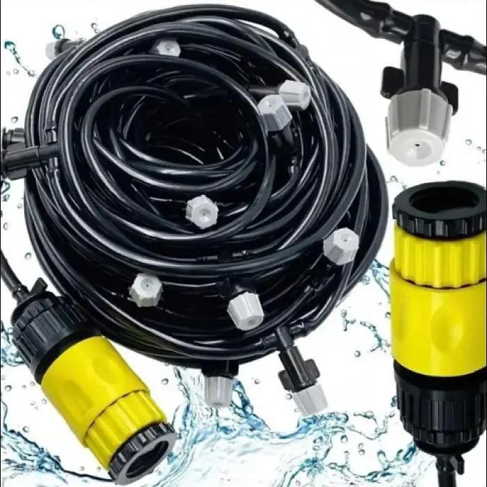 Крапельна система туман для поливу городу Good Idea ефект водяної стіни 20 метрів  ефект водяного туману чорний - фото 6
