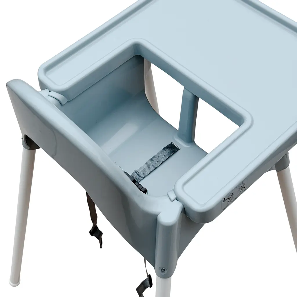 Стілець для годування IKEA ANTILOP зі стільницею Сіро-блакитний / Білий - фото 6